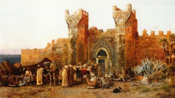 Gate of Shehal Morocco Arabian Edwin Lord Weeks Oil Paintings
